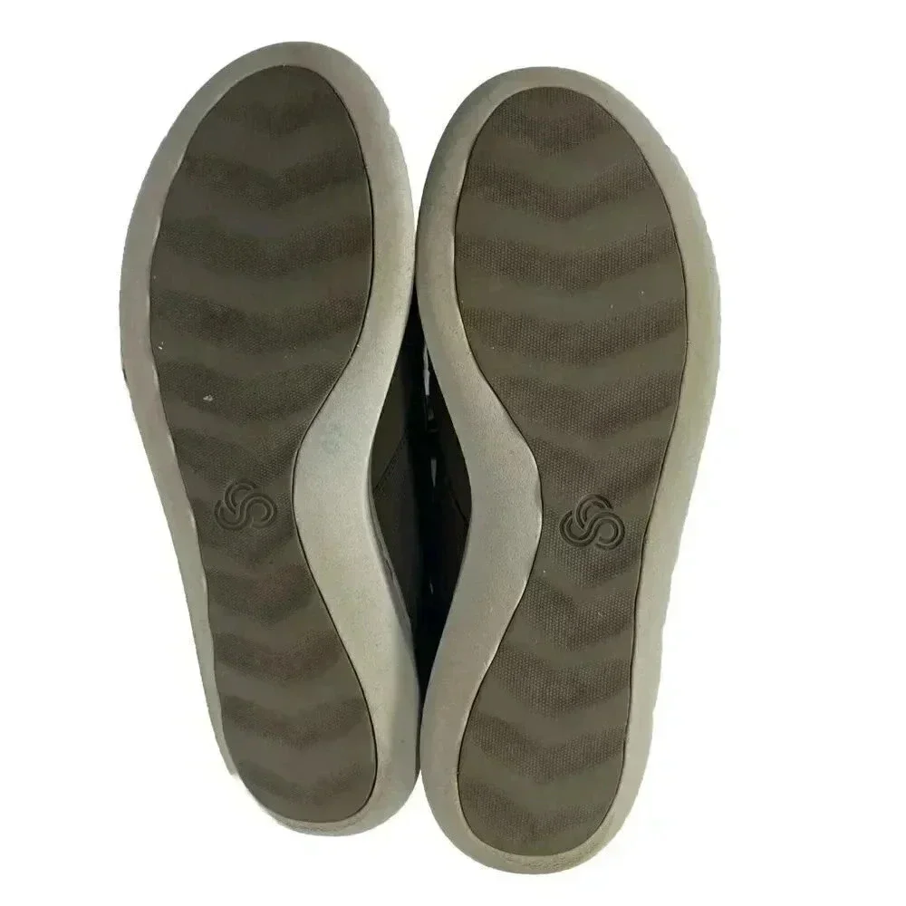 CLARKS CLOUD STEPPERS SNEAKERS TENNIS SHOES CUSHIONED COMFORT SZ 9.5